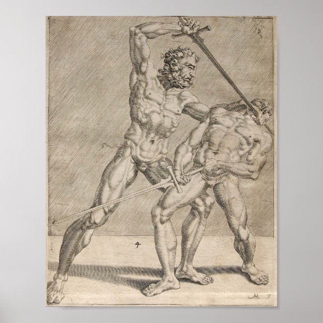 Kabeljau. I.6.2.5 Fechtbuch, 16. Jh. 2. und 3. V. Poster (Vorne)