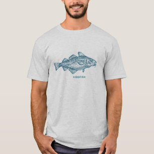 Kabeljaus, Kabeljau, Fisch, fischend T-Shirt