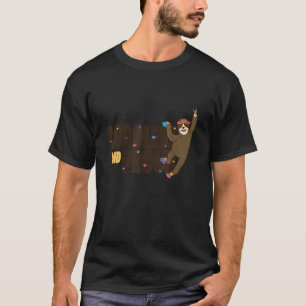 Kabelloses und stolzes Faultier klettert Coole lus T-Shirt