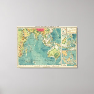 Kabeln im Indischen Ozean, Wireless-Stationen Leinwanddruck