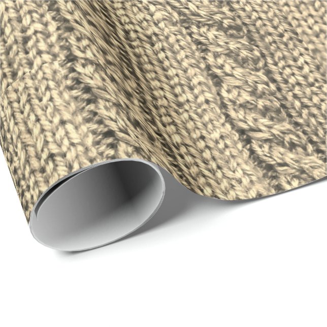 Kabelpulli für Stricks Geschenkpapier (Rolleneckpunkt)
