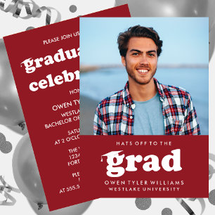 KABELRETRO HAT SICH AN DER GRAD FOTO GRAD INVITE EINLADUNG
