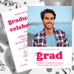 KABELRETRO HAT SICH AN DER GRAD FOTO GRAD INVITE EINLADUNG