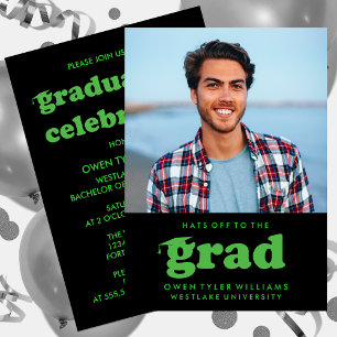 KABELRETRO HAT SICH AN DER GRAD FOTO GRAD INVITE EINLADUNG
