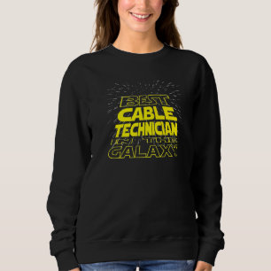 Kabeltechniker Cool Galaxy Job Sweatshirt