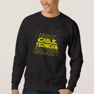 Kabeltechniker Cool Galaxy Job Sweatshirt