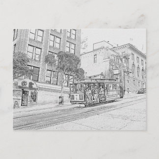 Kabelwagen Postkarte