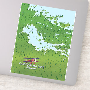 Kabetogama See, Minnesota, USA Reiseplan. Aufkleber