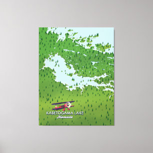 Kabetogama See, Minnesota, USA Reiseplan. Leinwanddruck