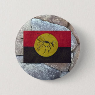 KABI WAR FLAG ALTE POLYGONALE STEINWAND. BUTTON