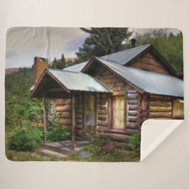 KABIN IN DEN WOODS SHERPADECKE (Vorderseite (Horizontal))