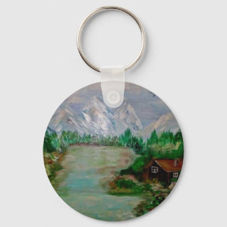 KABIN IN DER BERGE SCHLÜSSELANHÄNGER