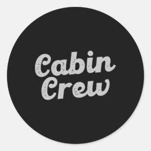 Kabine Crew Freunde Familienurlaub Kabine Runder Aufkleber