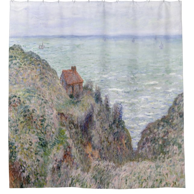 Kabine der Zollwache von Claude Monet Duschvorhang (Vorderseite)