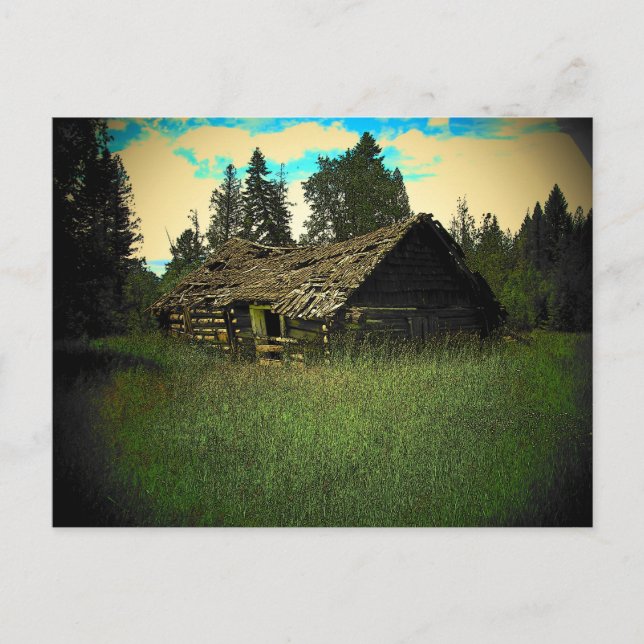 Kabine im Feld von Djoneill Postkarte (Vorderseite)