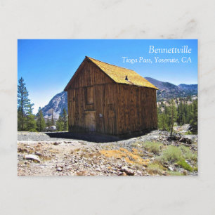 Kabine in Bennettville, Tioga Pass, Kalifornien Postkarte