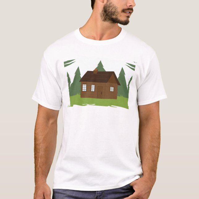 Kabine in den Bäumen T-Shirt (Vorderseite)