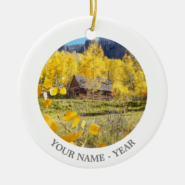 Kabine in den Espen Keramikornament (Vorne)