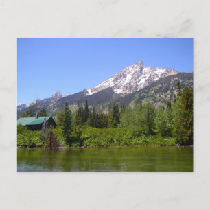 Kabine in den Tetons Postkarte