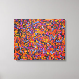 Kabine Leinwanddruck