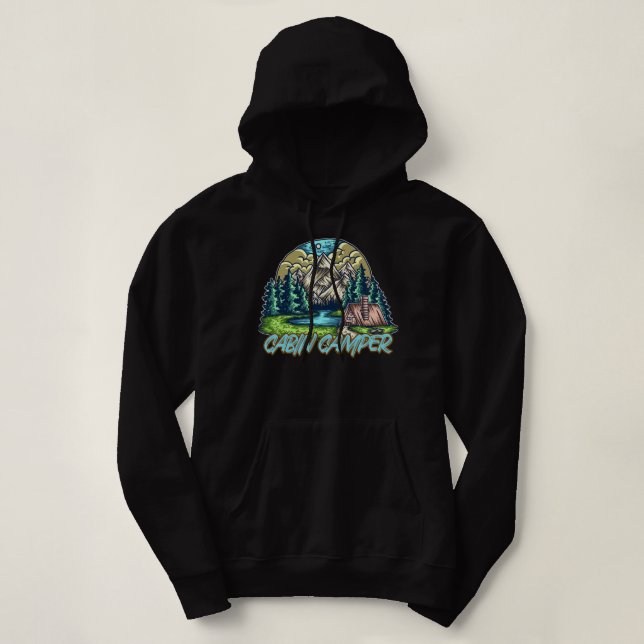 Kabinencamper Wanderzelt Hoodie (Design vorne)