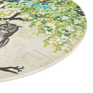 Kabinendekor Niedliche Owls Sheet Musiknoten Schneidebrett