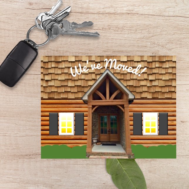 Kabinenfassade Neue Adressenpostkarte Ankündigungspostkarte (Von Creator hochgeladen)