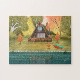 Kabinenhaus mit A-Rahmen Puzzle