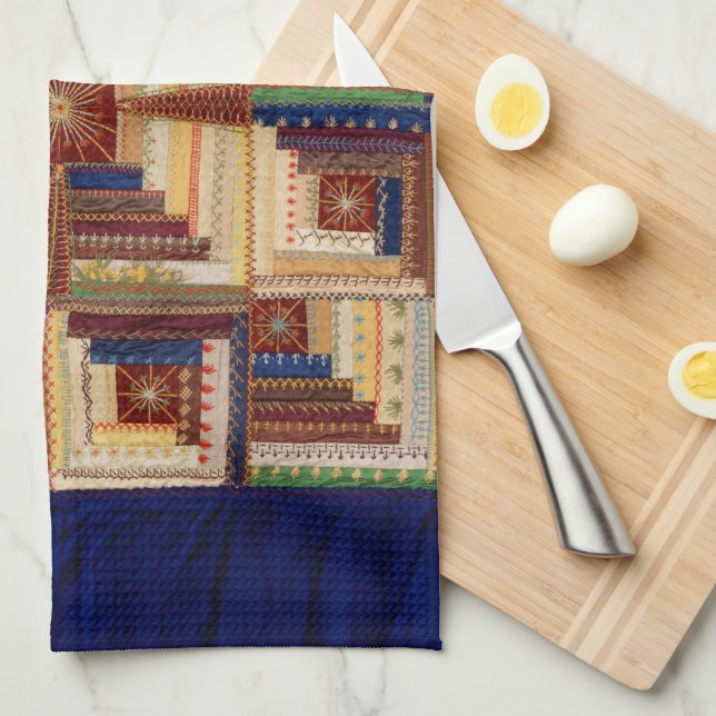 Kabinenquilt Geschirrtuch (Viertel Falte)