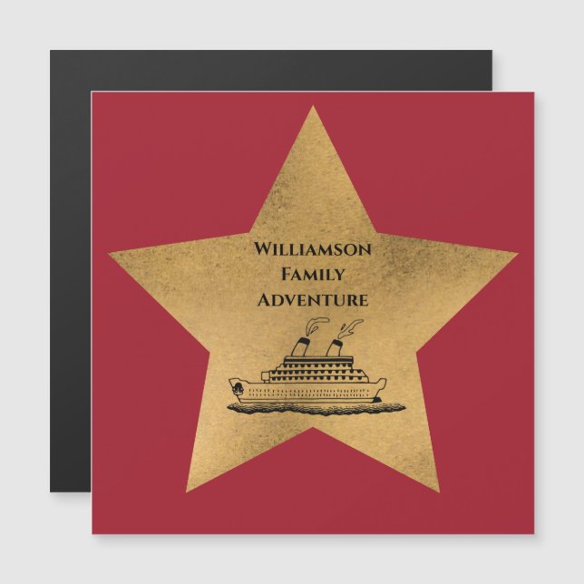 Kabinentüren Gold Star Familienschiff Magnetkarte (Vorne/Hinten)