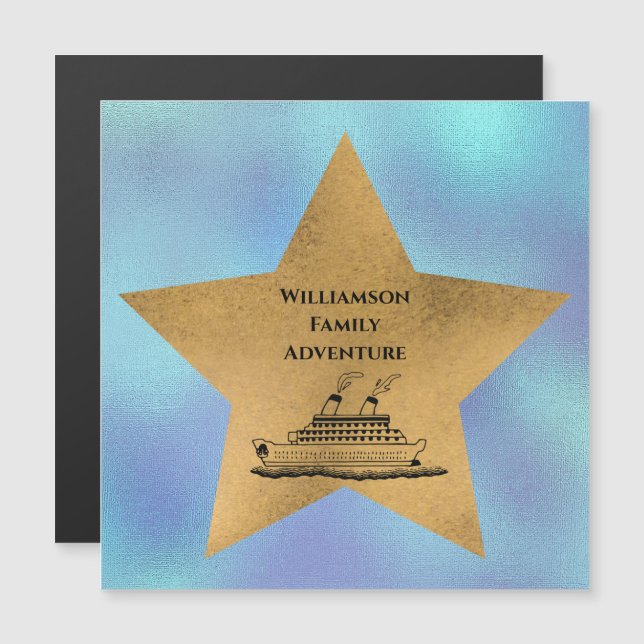 Kabinentüren Gold Star Familienschiff Magnetkarte (Vorne/Hinten)