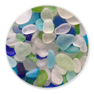 Kabinentürknopf für Keramik aus Seaglass Keramikknauf