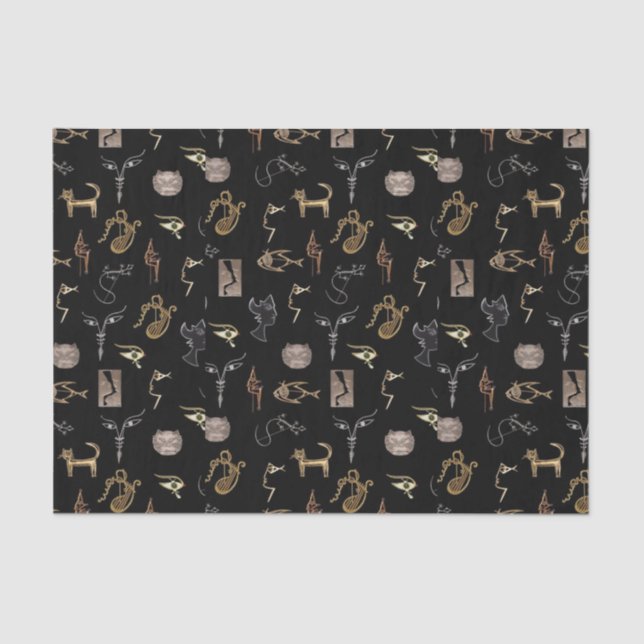 Kabinett für Kuriositäten Kleine Gegenstände Seidenpapier (Vorderseite)