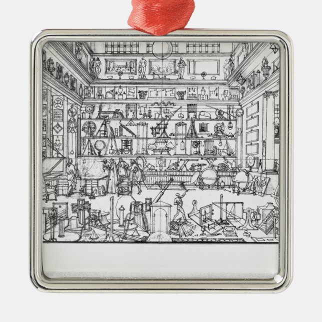 Kabinett Physik, 1687 Ornament Aus Metall (Vorne)