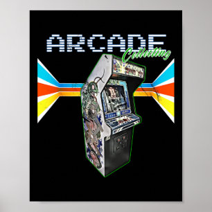 Kabinettmaschine 1970 1980 1990 Videospiel C Poster
