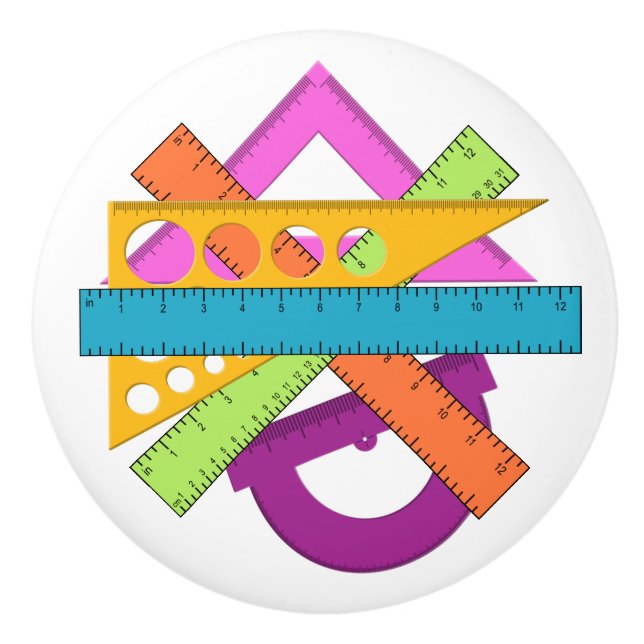 Kabinettsknöpfe für Schulen und Büros Keramikknauf (Vorderseite)