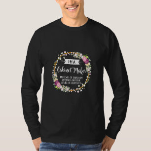 Kabinettsstufe Sarcasm floral für Frauen T-Shirt