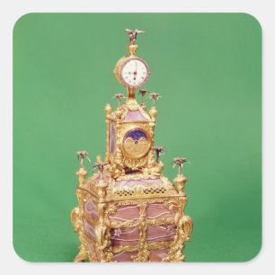 Kabinettuhr, c.1766 quadratischer aufkleber
