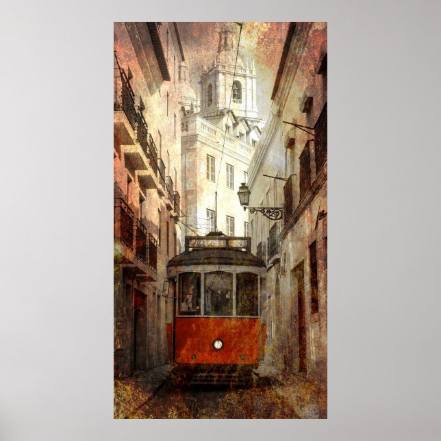 KABLECAR VON LISSABON POSTER (Vorne)