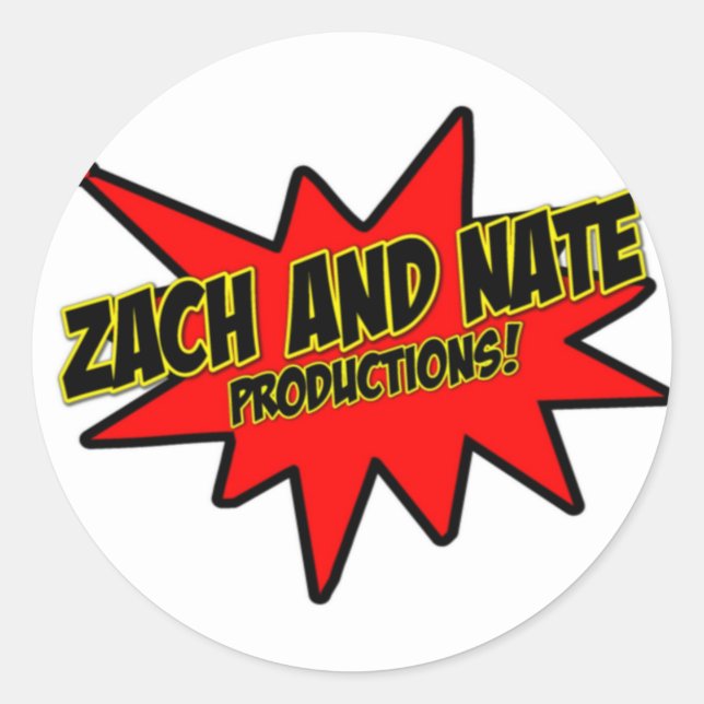 Kaboom-Aufkleber Runder Aufkleber (Vorderseite)