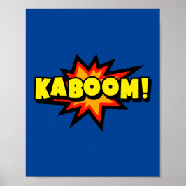 Kaboom! kühne Pop Art Comic Explosion Poster