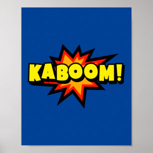 Kaboom! kühne Pop Art Comic Explosion Poster