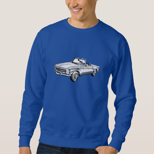 Kabriolett-Illustration MERCEDES-BENZ 280 SL Sweatshirt (Vorderseite)