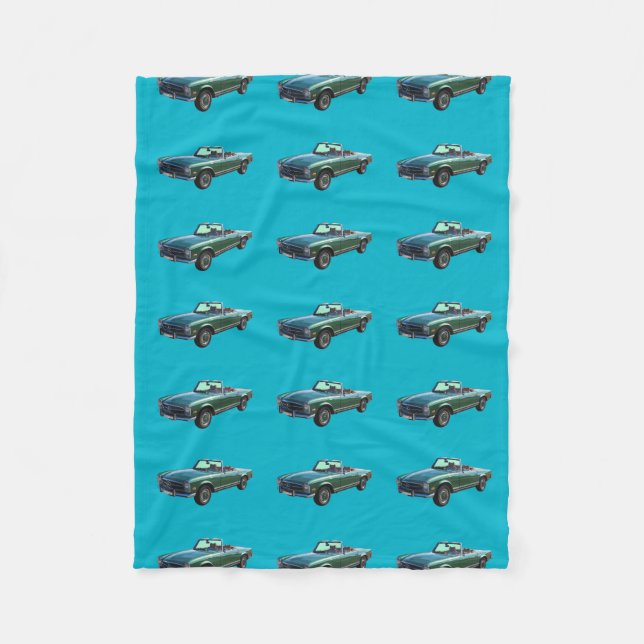 Kabriolett MERCEDES-BENZ 280 SL Fleecedecke (Vorderseite)