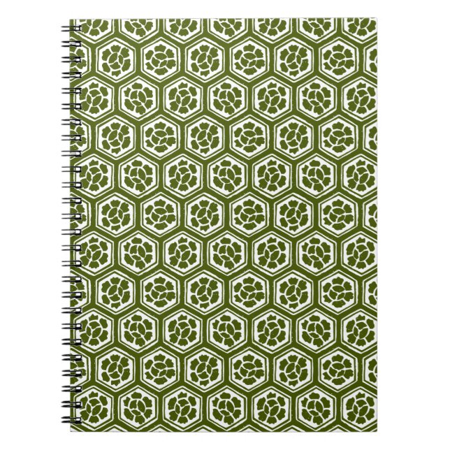 Kabuki Costume Pattern Notebook Notizblock (Vorderseite)
