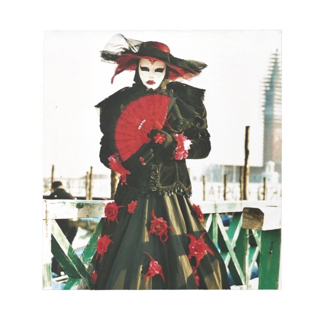 Kabuki Geisha Design Notizblock (Vorderseite)