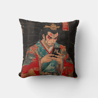 Kabuki Schauspieler mit Handy-Drehkissen Kissen