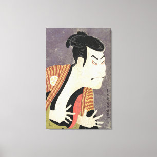 Kabuki Schauspieler Ostani Oniji als Jakko Edobei- Leinwanddruck