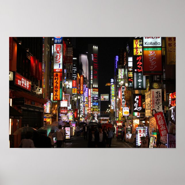 Kabukichō, Tokio, Neons by night Poster (Vorne)
