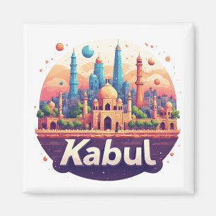 Kabul Afghanistan-Erinnerungsgeschenk für Reisende Magnet